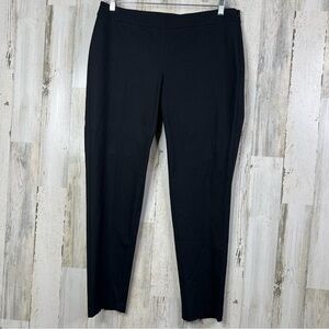 Eileen Fisher‎ Organic Cotton Pull-on Pants Women's Large Black Minimalist